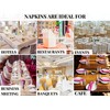 Elegant Event Essentials – 10 Pcs Square Polyester Tablecloth Napkins