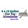 Supergirl Black Aluminum Car License Plate