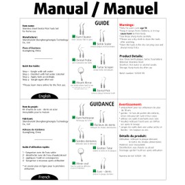 CATACC PRO CATACC PRO Dental Tools, Dental Pick for Teeth Cleaning, Stainless Steel Hygiene Kit with Tooth Scraper Plaque Tartar Remover - with Case