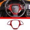 Steering Wheel Cover Trim Real Carbon Fiber 1PCS Compatible with