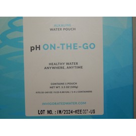 Invigorated Water pH On-The-Go Portable Water Filter - Alkaline Water Pouch