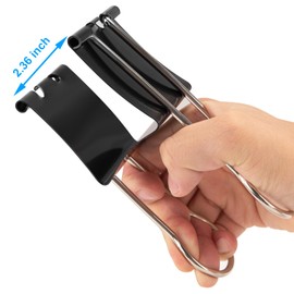 OWLKELA 2.4 inch Extra Jumbo Binder Clips 4 Pcs, Large Paper Clip, Big Paper Clamps, Binder Clips Large Size for Home, School and Office Supplies