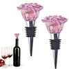 2 PACK Rose Wine Stopper, Bottle Stopper Wine Saver, Reusable