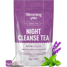 TAOISTEA Detox Tea - 14 Day Natural Herbal Blends for Colon Cleanse, Bowel Movement and Regulation, Promote Digestive Health and Weight Loss for Men and Women - 1 Night Cleanse (7 Bags)