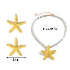 Starfish Charm Necklaces for Women Lariat Starfish Necklace Summer Beach Necklace Silver Leather Starfish Jewelry Gift for Teen Girls Summer Outfits 2024