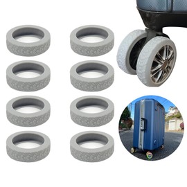 Thalia Smile Caster Cover, Carry Case, Wheel Cover, Set of 8, Suitcase, Tire Cover, Luggage Caster Cover, Carry Case, Wheel Cover, Suitcase, Wheel Cover, Noise Reduction, Wheel Protection, Dirt
