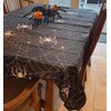 Jwssor Halloween Tablecloth,274x130cm Waterproof Spider Tablecloth for Halloween Party Decoration