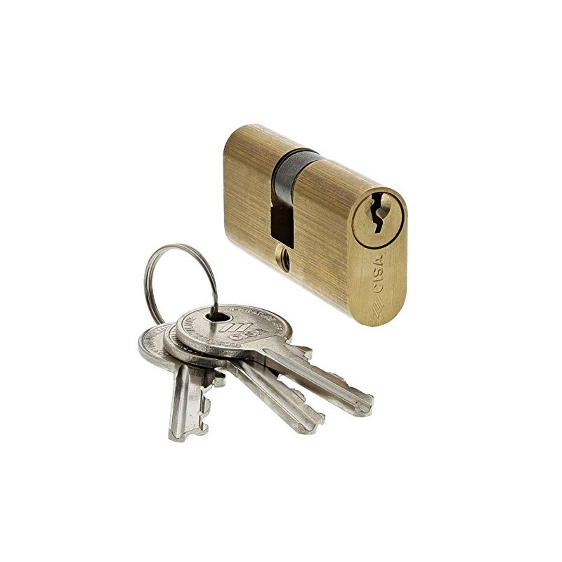 Cisa 08210/06 Cylinders Brass Oval Art.08210 62-22 X 30/06