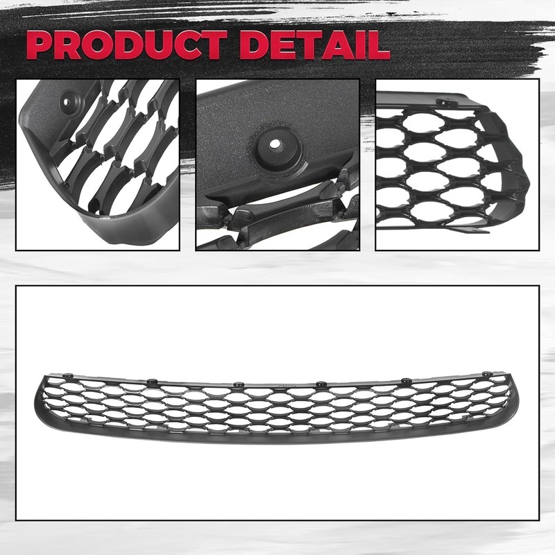 HECASA Front Lower Grille Grill Compatible with 2015-2023 Dodge Charger