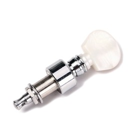 Alnicov 5 String Banjo Geared Machine Heads 5Piece W/Pearled Pegs,Chrome