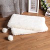 SHENGOCASE 2-Pack 10"x 15.7" Faux Rabbit Fur Cat Dog Bed