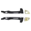 ApplianPar Front Driver and Passenger Side Exterior Door Handle White