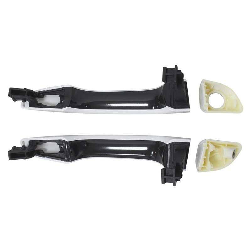 ApplianPar Front Driver and Passenger Side Exterior Door Handle White