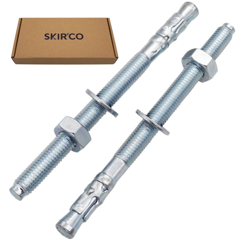 SKIR'CO (Pack of 8) Galvanised Wedge Anchors M10 x 140