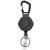 ZCOINS 1 Pack Retractable Keychain Heavy Duty Carabiner Badge Holder,