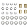 ECUDIS Lamp Pipe Locknut, Lamp Rod Couplings, Lock Nut Fasteners for Standard 1/8 IP Threaded Pipe, Lamp Assemlby or Repair Lamp Tube Threaded Locknuts