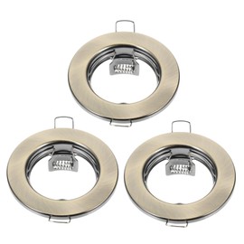 Tofficu 3pcs Metal Trim for Recessed Light Fixtures Durable Iron Socket Frame Easy Installation Lighting for Home and Commercial Use