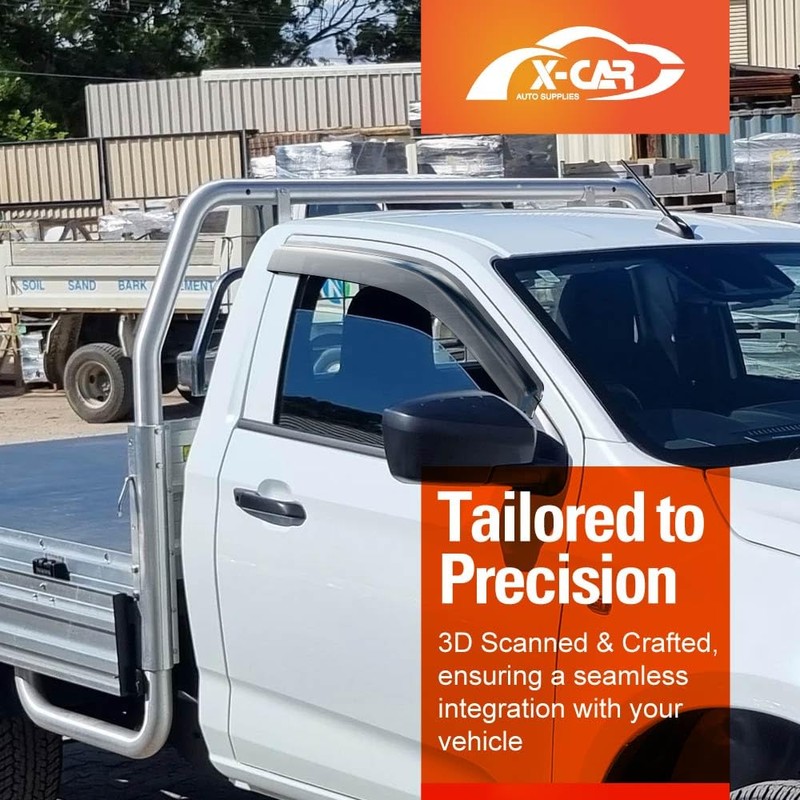 X-CAR Weathershields for Isuzu DMAX D-MAX Single Cab 2020-2025 Car