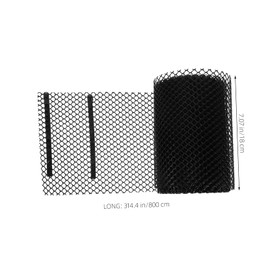 LALAFINA Durable Plastic Mesh Gutter Guard Leaf Protector for Downspout Pipe Easy Tool Installation Clog Prevention with Fixed Clips