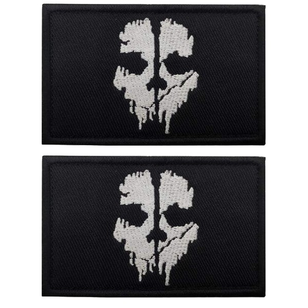 Call of Duty Ghost Skull Embroidered Patch Appliques Badge