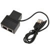 RJ45 Splitter Adapter 1 to 2 100Mbps Plug and Play