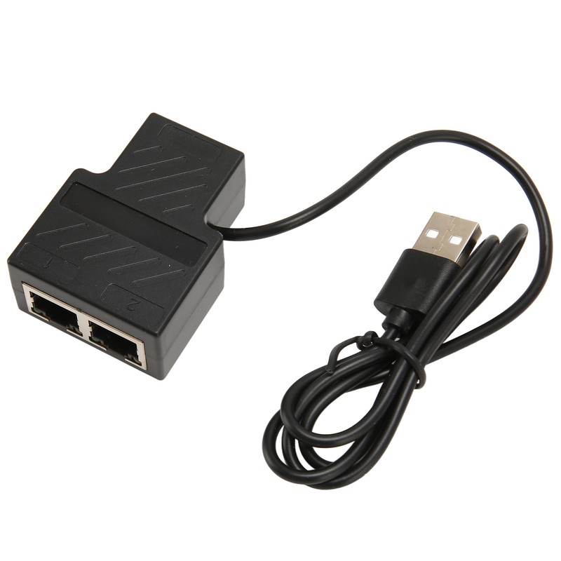 RJ45 Splitter Adapter 1 to 2 100Mbps Plug and Play