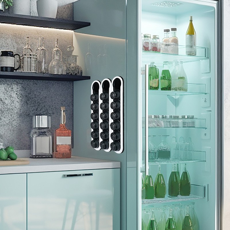 Coffee Capsule Holder Acrylic Holds 6 Capsule Black Wall Hanging