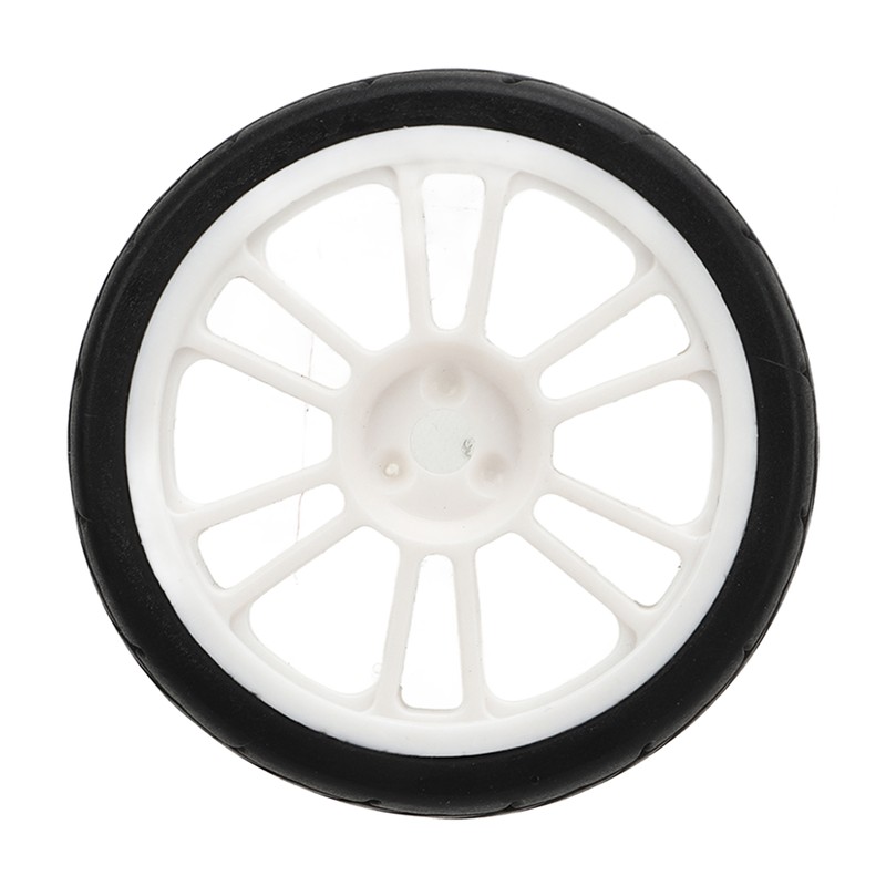 2PCS RC Racing Tire Plastic Wheel Hub and Rubber Tire