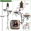 Aifeorzo 71" H Bird Baths for Outdoors, Bird Baths and