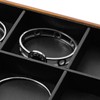 Oirlv Solid Wood 6 Grid Jewelry Organizer Tray Jewelry Drawer