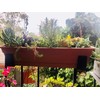 MIDE Products Aluminum Slip-on Flower Box Holders, for 1-3/4 inch