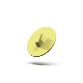 Boie USA Bathroom Hook - for Hanging Shower or Bathroom Tools Like Loofahs and Scrubbers. Shower Hook for Loofah, Wash Cloths, and All Shower Tools. Easy to Remove (Yellow)