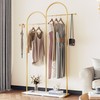 Raybee 76.7" H Gold Clothing Rack for Small Space, Modern
