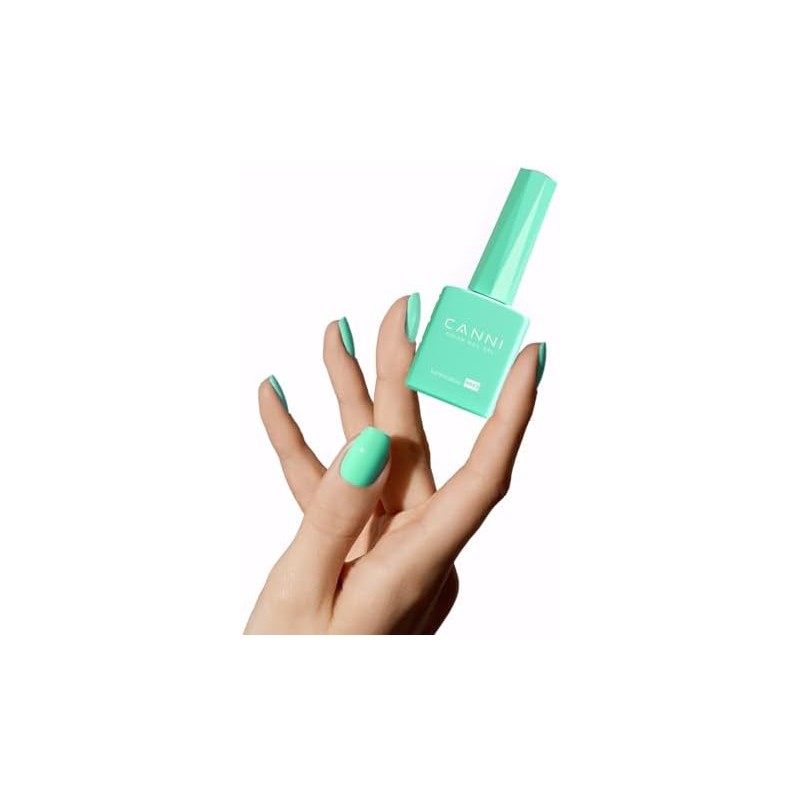 CANNI- Esmalte de uñas en gel verde pastel, 1 pieza