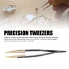 Anti Magnetic Tweezers with Replaceable Pointed Wooden Tips Watch Repair
