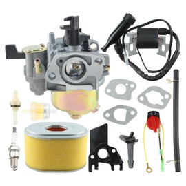Carburetor for Honda GX160 GX200 GX120 GX140 GX 160 GX168 GX200 5HP 5.5HP 6.5HP Engine Air Filter Tune Up Kit, Replace 16100-ZH8-W51, 16100-ZH8-W61