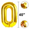 40 Inch Gold Balloon Number 20 Balloon,Jumbo Mylar Foil Helium