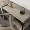 Farmhouse TV Stand for 65+ Inch TV, Industrial TV Cabinet,
