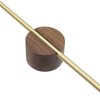 Pastlla 15.7 Inch Wooden Towel Racks for Bathroom-Walnut