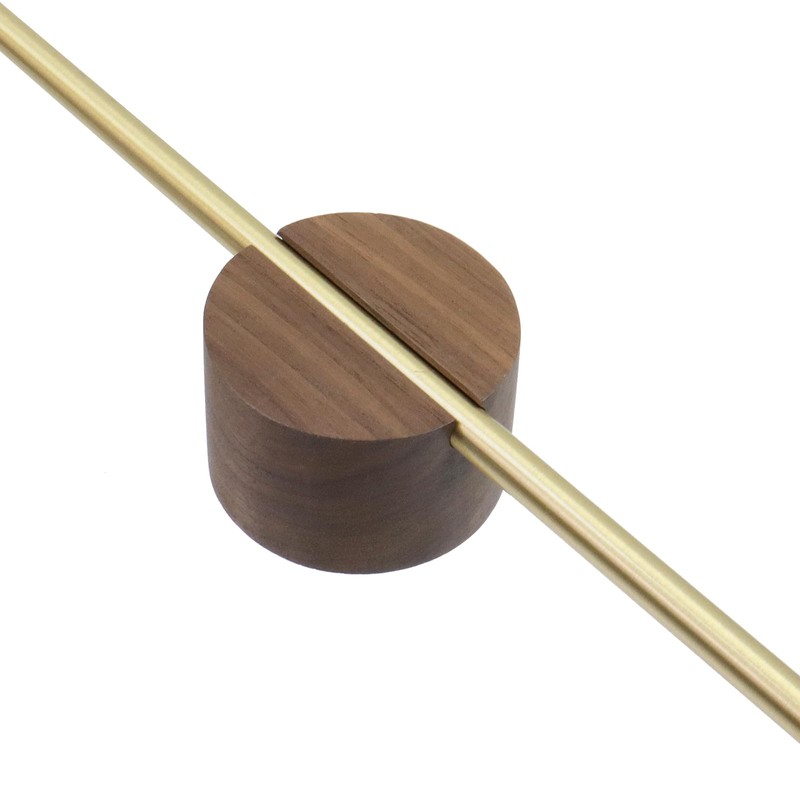 Pastlla 15.7 Inch Wooden Towel Racks for Bathroom-Walnut