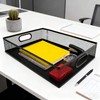 yaenoei 2 Pack Desk Drawer Organizer Tray, Metal Mesh Storage