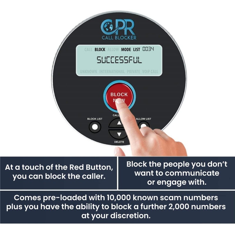 CPR V10000 Landline Call Blocker – Instantly Stop Scam Nuisance