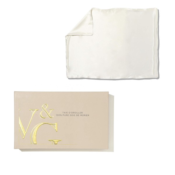 Venus & Gaia Rectangle Silk Pillow Case, Ivory