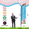 Remagr 2 Pack Massage Flag Banner for Business 11ft Massage