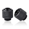 ASHATA Water Cooling Compression Fitting 2PCS G1/4 Thread Flexible Tube