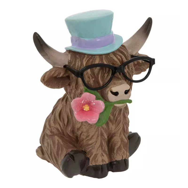 Hobby Lobby HL Easter Decor - Resin Scottish Highland Cow