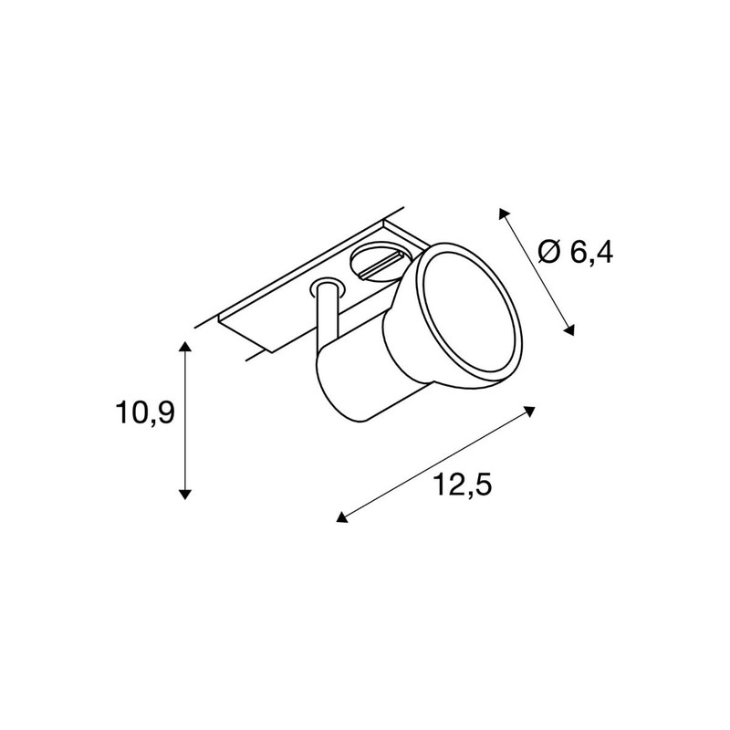 SLV LED 1-phase Spotlight Puria Track Rotating and Swivelling Track