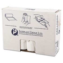 Inteplast S404816N High-Density Can Liner, 40 x 48, 45gal, 16mic, Clear, 25/Roll, 10 Rolls/Carton