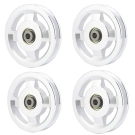 5PCS Pulley Wheel Diameter 90mm Fitness Pulley Aluminium Alloy Home Gym Attachments Part Exercise Strength Training Accessory Sports Equipment