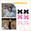 3 Pairs Bow Hair Clips for Women Girls Hair Bow
